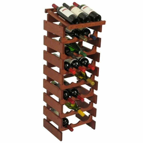Razoredge 24 Bottle Dakota Wine Rack with Display Top - Mahogany RA3276883